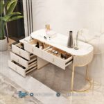 Meja Rias Cermin, Meja Rias Gold, Meja Rias Stainless, Meja Rias Modern, Meja Rias Mewah, Meja Rias Minimalis, Meja Rias Laci, Meja Rias Putih, Meja Rias Terbaru, Meja Rias Royal, Model Meja Rias Stainless Mewah Champagne Top Marmer
