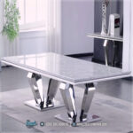 Harga Meja Makan Jepara, Meja Makan Marmer, meja makan mewah, Meja Makan Mewah 6 Kursi, Meja Makan Mewah Stainless, Meja Makan Minimalis, Meja Makan Minimalis Modern, Meja Makan Minimalis Stenlies, Meja Makan Stainless Steel,Model Meja Makan Mewah Jepara Kaki Stainless Upholstered Dining Set