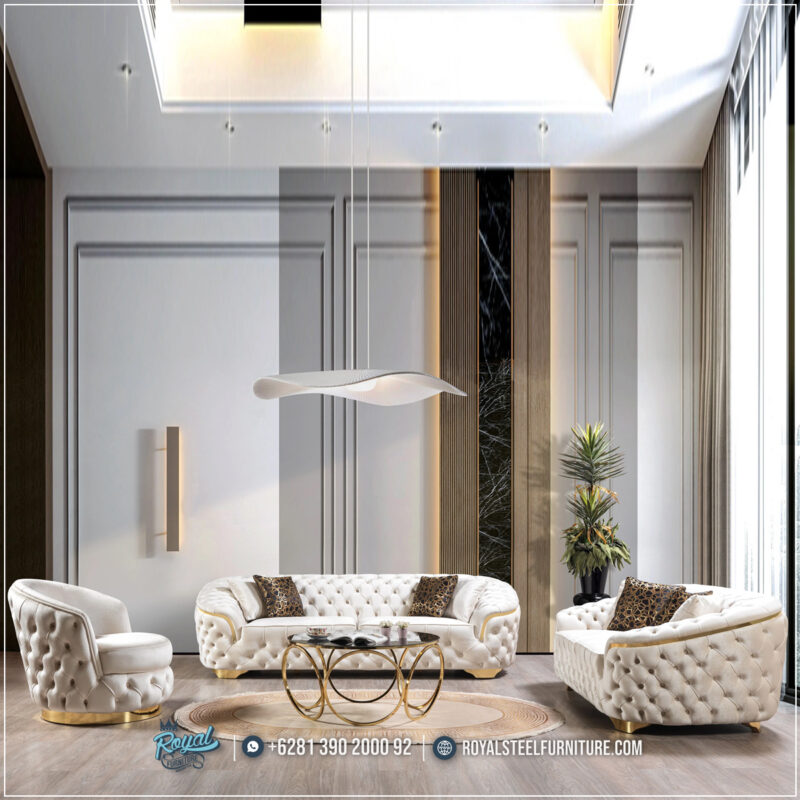 Set Sofa Tamu Mewah Chesterfield Terbaru Lupino Stainless Gold Jepara Meja Tamu, Meja Tamu Minimalis, Sofa, Sofa Tamu,sofa Tamu Mewah, Sofa Stainless, Meja Stainless,Set Sofa Tamu Mewah Chesterfield Terbaru Lupino Stainless Gold