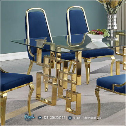 Harga Meja Makan Jepara, Meja Makan Marmer, meja makan mewah, Meja Makan Mewah, Meja Makan Mewah Stainless, Meja Makan Minimalis, Meja Makan Minimalis Modern, Meja Makan Minimalis Stenlies, Meja Makan Stainless Steel,Meja Makan Minimalis Kaki Stainless New Model Kimoria Navy