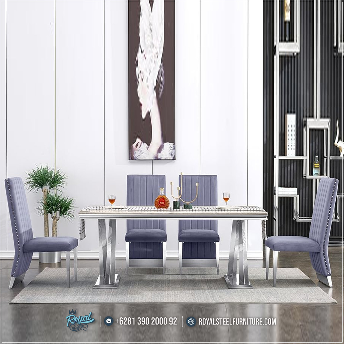 Desain Meja Makan Marmer, Harga Meja Makan Marmer, Jual Meja Makan Marmer, Meja Makan Marmer, Meja Makan Marmer 10 Kursi, Meja Makan Marmer 12 Kursi, Meja Makan Marmer 4 Kursi, Meja Makan Marmer 6 Kursi, Meja Makan Marmer 8 Kursi, Meja Makan Marmer Bulat, Meja Makan Marmer Bundar, Meja Makan Marmer Gold, Meja Makan Marmer Hitam, Meja Makan Marmer Import, Meja Makan Marmer Informa, Meja Makan Marmer Kayu Jati, Meja Makan Marmer Mewah, Meja Makan Marmer Modern, Meja Makan Marmer Oval, Meja Makan Marmer Putih, Meja Makan Marmer Stainless,Model Meja Makan Marmer Kaki Stainless Silver
