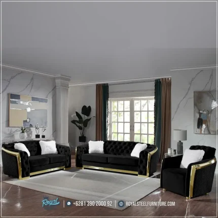 Set Sofa Tamu Stainless Terbaru Modern Deon Black Frame Gold Steel, Sofa Tamu, Sofa Tamu Mewah, Sofa Tamu Mewah Jepara, Sofa Tamu Mewah Stainless, Sofa Tamu Mewah Klasik, Sofa Tamu Mewah Terbaru, Set Sofa Tamu Mewah, Sofa Ruang Tamu Mewah, Sofa Ruang Tamu Mewah Modern, Sofa Ruang Tamu Mewah Minimalis, Sofa Tamu Mewah Royal Furniture