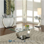 Meja Konsul Modern Stainless Silver Ruang Tamu