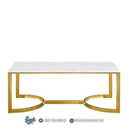 Meja Minimalis, Meja Modern, Meja Stainless, Meja Tamu, Meja Tamu Mewah,Meja Tamu Top Marmer Mewah Stainless Terbaru London Gold Coffee Table