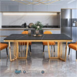 Harga Meja Makan Jepara, Meja Makan Marmer, meja makan mewah, Meja Makan Mewah 4 Kursi, Meja Makan Mewah Stainless, Meja Makan Minimalis, Meja Makan Minimalis Modern, Meja Makan Minimalis Stenlies, Meja Stainless Royal Steel,Dining Table Meja Mewah Kaki Stainless Ruang Makan Terbaru Glam Slate