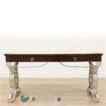 Gambar Meja Kantor, Info Meja Kantor, Kursi Meja Kantor Royal, Meja Direktur Mewah, Meja Kantor Mewah, Meja Kerja Direktur, Meja Kursi Kantor Royal, Set Ruang Kantor,Inspirasi Meja Kerja Kaki Stainless Mewah Rosewood Writing Desk,Inspirasi Meja Kerja Kaki Stainless Mewah 2 Laci