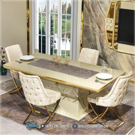 Meja Makan Jepara, Meja Makan Marmer, meja makan mewah, Meja Makan Mewah 4 Kursi, Meja Makan Mewah Stainless, Meja Makan Minimalis, Meja Makan Minimalis Modern, Meja Makan Minimalis Stenlies, Meja Stainless Royal Steel,Set Meja Makan Stainless Minimalis Modern Napoli Mewah Terbaru