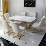Harga Meja Makan Jepara, Meja Makan Marmer, Meja Makan Mewah 6 Kursi, Meja Makan Mewah Stainless, Meja Makan Set 6K, Meja Makan Minimalis Modern, Meja Makan Minimalis Stenlies, Meja Stainless Royal Steel,Set Meja Makan 6 Kursi Stainless Capella Gold Terbaru