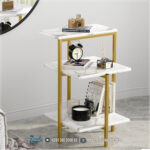Corner Table Meja Marmer Ruang Tamu Modern Stainless Steel