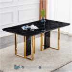Meja Makan Minimalis, Meja Makan Stainless, Meja Marmer, Meja Marmer Stainless, Model Meja Makan Mewah, Set Meja Makan, Set Meja Makan Mewah, Set Meja Makan Minimalis, Meja Makan Stainless Minimalis Modern, Meja Makan Stenlis Terbaru, Meja Makan Stainless Gold, Meja Makan Minimalis, Meja Stainless, Furniture Stainless, Royal Stenlis,Dining Table Meja Makan Modern Marmer Black Kaki Stainless Mewah Terbaru