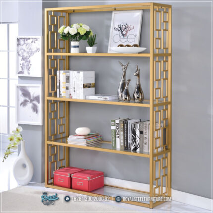 Rak Minimalis, Rak Buku Minimalis, Rak Buku Stainless Steel, Rak Buku Stainless, Rak Stainless 3 Susun, Rak Stainless 4 Susun, Rak Stainless Steel, Rak Stainless, Rak Susun Stainless,Lemari Rak Mewah Stenlis Gold Modern Minimalis