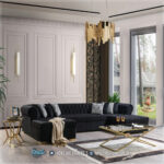 Sofa Tamu Stainless Steel, Sofa Tamu Modern, Sofa Tamu Minimalis, Sofa Tamu Mewah, Sofa Tamu Futuristik, Sofa Tamu Tahan Lama,Sofa Stainless Steel Terbaru Kursi Tamu Sudut Minimalis