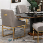 Furniture Stainless Steel, Kursi Makan Jepara, Kursi Makan Minimalis, Kursi Makan Modern, Kursi Makan Stainless, Kursi Makan Terbaru, Kursi Stainless, Kursi Stainless Steel,Zanthia Kursi Makan Kaki Stainless Mewah Terbaru