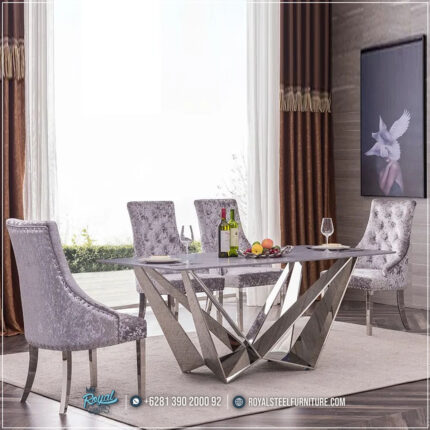 Inspirasi Meja Makan Stainless Minimalis untuk Ruang Makan Modern
