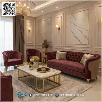 Sofa Chesterfield Jepara, Sofa Kulit Jepara, Sofa Tamu Mewah, Sofa Jepara Terbaru, Sofa Klasik Modern, Sofa Minimalis Elegan, Sofa Jati Jepara, Sofa Ruang Tamu, Sofa Custom Jepara, Jual Sofa Jepara,Sofa Chesterfield Ruang Tamu Elegan Pilihan Tepat untuk Sofa Tamu Stainless Glamour