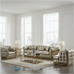 Sofa Stainless Silver, Sofa Ruang Tamu Mewah, Sofa Kulit Gold Elegan, Set Sofa Stainless Modern, Sofa Tamu Premium, Sofa Minimalis Mewah, Sofa Ruang Tamu Klasik Modern, Sofa Gold Untuk Rumah Mewah, Sofa Tamu Hotel Bintang 5,Sofa Mewah Silver Gold Stainless Statement Elegan untuk Ruang Tamu Berkelas