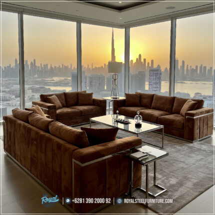 Sofa Stainless Gold, Sofa Ruang Tamu Mewah, Sofa Kulit Gold Elegan, Set Sofa Stainless Modern, Sofa Tamu Premium, Sofa Minimalis Mewah, Sofa Ruang Tamu Klasik Modern, Sofa Gold Untuk Rumah Mewah, Sofa Tamu Hotel Bintang 5,Sofa Tamu Minimalis Stainless
