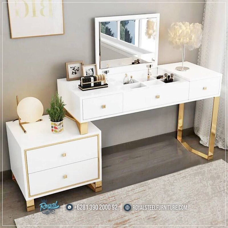 Meja Rias Cermin, Meja Rias Gold, Meja Rias Stainless, Meja Rias Modern, Meja Rias Mewah, Meja Rias Minimalis, Meja Rias Laci, Meja Rias Putih, Meja Rias Terbaru, Meja Rias Royal, New Desain Multifungsi Meja Rias Modern Minimalis Kaki Stainless