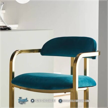 Sandaran Kursi Bar Chair Stainless Gold
