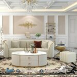 Set Sofa Tamu Stainless Gold Minimalis Elegance