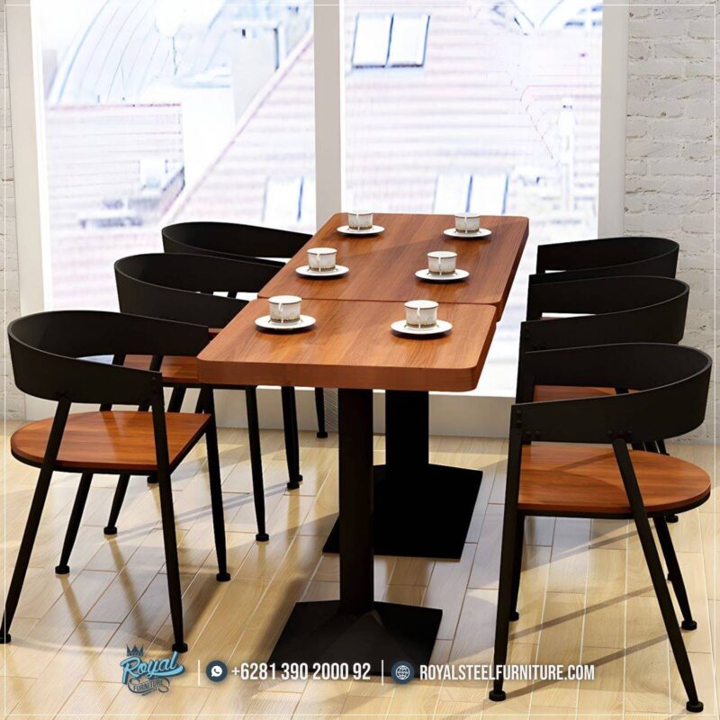 Kursi Cafe Minimalis Besi Estetika Ruang Makan