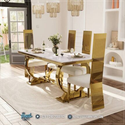 Meja 4 Kursi Stainless Steel Gold Ruang Makan Luxurious, Harga Kursi Restoran, Jual Meja Makan Marmer, Kursi Cafe Besi, Kursi Cafe Jepara, Kursi Cafe Minimalis, kursi Cafe Unik, Kursi Makan Jepara Mewah, Kursi Restoran, Kursi Restoran Minimalis, Meja Makan Marmer, Meja Makan Marmer 6 Kursi, Meja Makan Marmer 8 Kursi, Meja Makan Marmer Import, Meja Makan Marmer Informa, Meja Makan Marmer Mewah, Meja Makan Marmer Modern, Meja Makan Marmer Putih, Meja Makan Minimalis, Model Kursi Cafe, Set Meja Makan