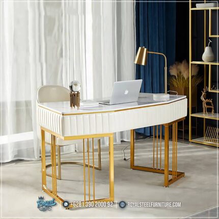Set Meja Kerja Kantor Stainless Sultan Emas Modern Mewah, Meja Direktur, Meja Direktur Mewah, Meja Kantor, Meja Kantor Mewah, Meja Kantor Minimalis, Meja Kantor Modern, Meja Kerja, Meja Kerja Direktur, Meja Kerja Duco Putih, Meja Kerja Kantor, Meja Kerja Minimalis, Meja Kerja Modern, Meja Kerja Stainless, Meja Kerja Stainless Steel, Meja Kerja Terbaru, Meja Kerja Warna Putih, Meja Kursi Kantor Royal, Set Ruang Kantor