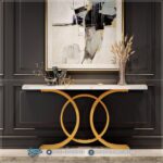 Jual Furniture Meja Konsol Gold Mewah Minimalis