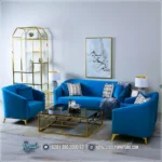Set Sofa Stainless Mewah Ruang Tamu Minimalis