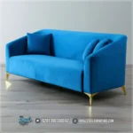 Sofa Stainless Mewah 3 Seater Ruang Tamu Minimalis