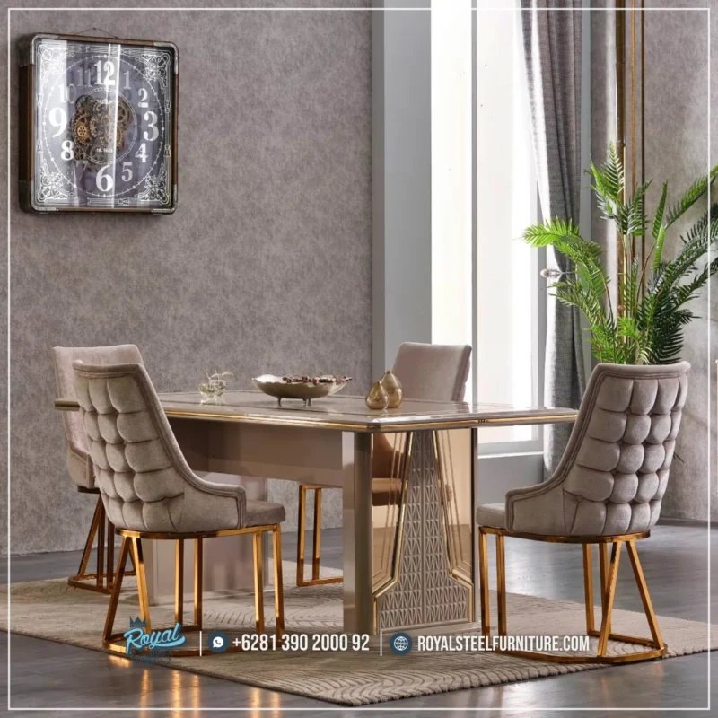 Milano Dining Set Meja Makan Mewah Stainless Modern, Harga Meja Makan Jepara, Meja Makan Marmer, meja makan mewah, Meja Makan Mewah 4 Kursi, Meja Makan Mewah 6 Kursi, Meja Makan Mewah Stainless, Meja Makan Minimalis, Meja Makan Minimalis Modern, Meja Makan Minimalis Stenlies, Meja Makan Stainless Gold, Meja Makan Stainless Silver, Meja Makan Stainless Steel