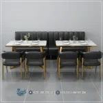 1 Set Furnitur Sofa Cafe Estetik Gaya Hotel Vibe Scandinavian dan Retro