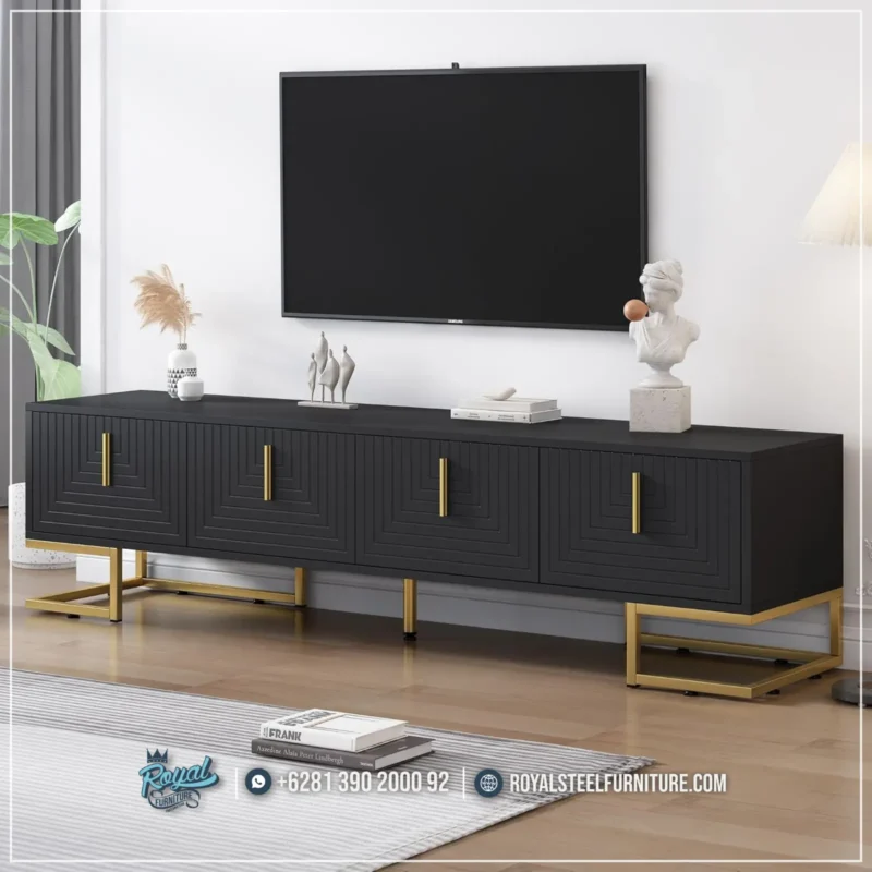 Bufet Console Stainless Kabinet TV Minimalis Terbaru
