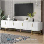 Console Table Stainless Kabinet TV Minimalis Terbaru
