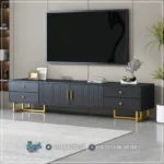 Media Console Stainless Kabinet TV Minimalis Terbaru