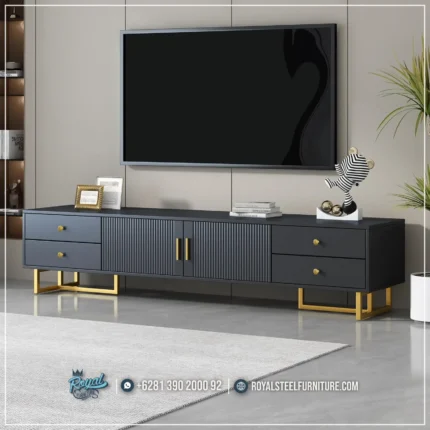 Media Console Stainless Kabinet TV Minimalis Terbaru