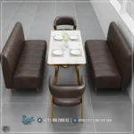 Set Furnitur Sofa Cafe Estetik Gaya Hotel Vibe Scandinavian Retro