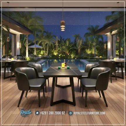 Set Meja Kursi Cafe Restoran Modern Mewah
