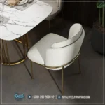 Kursi Meja Makan Mewah Stainless Gold