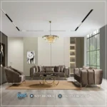 Set Ruang Tamu Sofa Stainless Gold Mewah Jepara