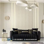 Sofa 3 Seater Kaki Stainless Royal Living Room Collection