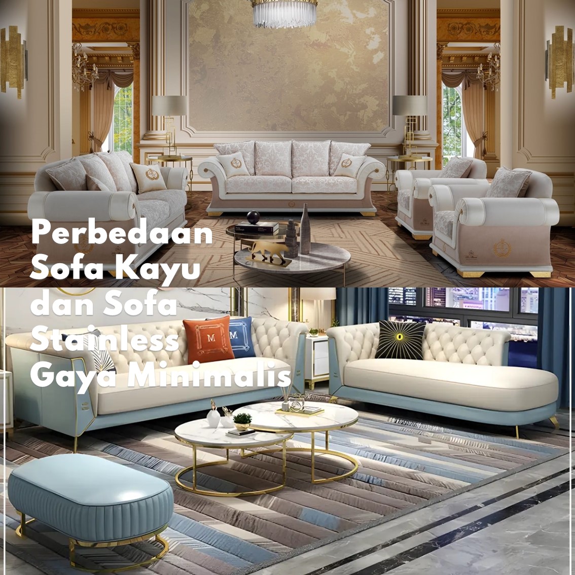 Perbedaan Sofa Kayu dan Sofa Stainless Gaya Minimalis