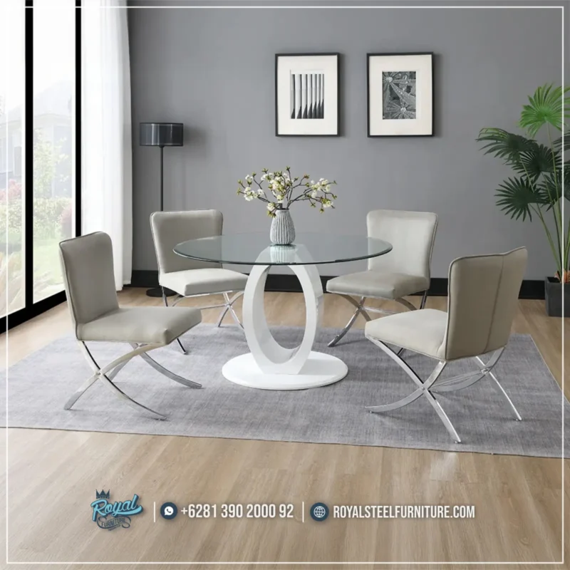 Custom Meja Makan Kaca 4 Kursi Stainless Steel, Harga Meja Makan Jepara, Kursi Makan Mewah, Meja Makan Jepara, Meja Makan Marmer, meja makan mewah, Meja Makan Mewah 10 Kursi, Meja Makan Mewah 12 Kursi, Meja Makan Mewah 4 Kursi, Meja Makan Mewah 6 Kursi, Meja Makan Mewah 8 Kursi, Meja Makan Mewah Stainless, Meja Makan Minimalis, Meja Makan Minimalis Modern, Meja Makan Minimalis Stenlies, Meja Makan Stainless Gold, Meja Makan Stainless Silver, Meja Makan Stainless Steel, Ruang Makan Mewah