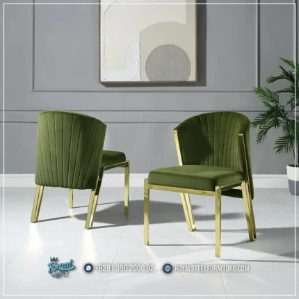Jual Kursi Makan Stainless Gold Finish
