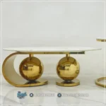 Meja Tamu Stainless Luxurious Ball Coffee Table