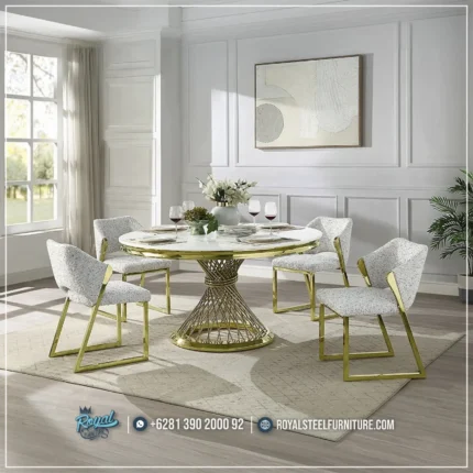 New Meja Makan Marmer Import Itali Modern Galdesa Design