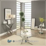 Meja Kaki Stainless Silver Coffee Table Royal