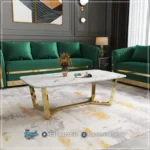 Meja Ruang Tamu Mewah Stainless Frameless Modern