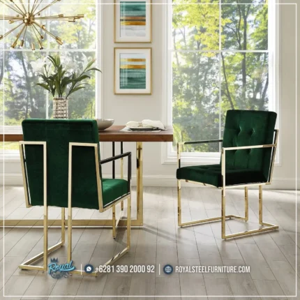 Dining Chair Kursi Ruang Makan Stainless Steel Jepara