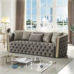 Sofa Tamu Chesterfield Stainless Living Room Set - Gambar 2